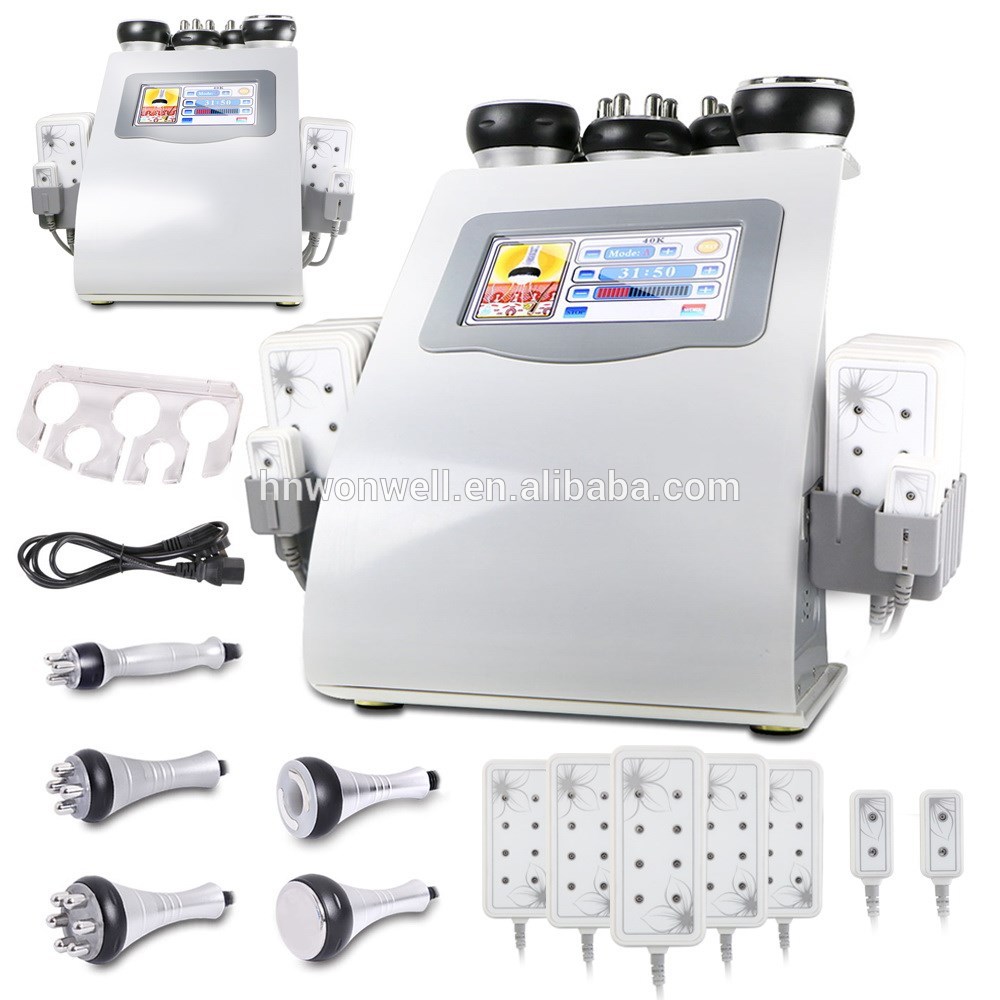 6 in 1 cavitation rf vacuum laser slimming machine with CE