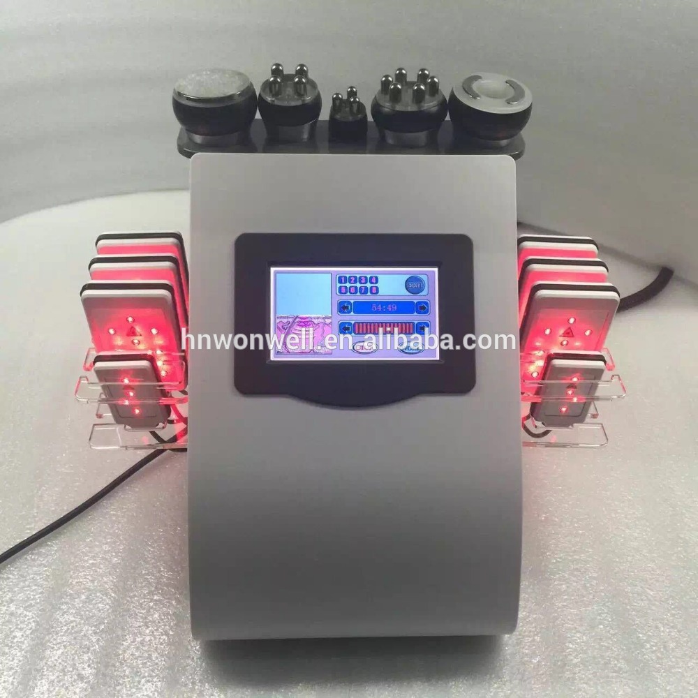 6 in 1 cavitation rf vacuum laser slimming machine with CE