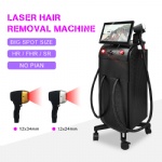 Stationary  2handles 808nm diode laser for hair removal